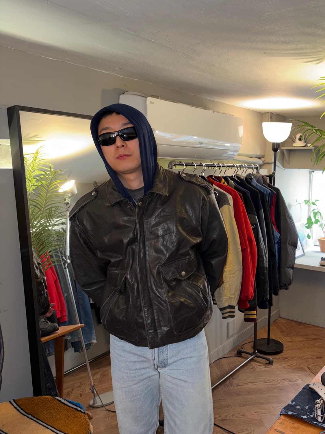 80’s American genuine leather A-2 bomber 상품이미지2