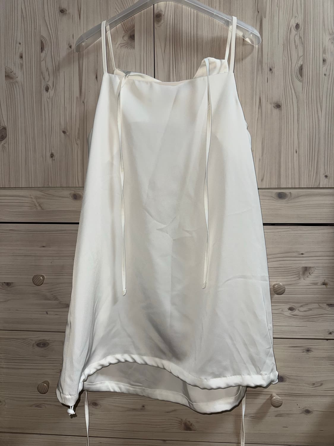 페스토 SHIRRING MIDI TOP WHITE 슬리브리스 블라우스 상품이미지7