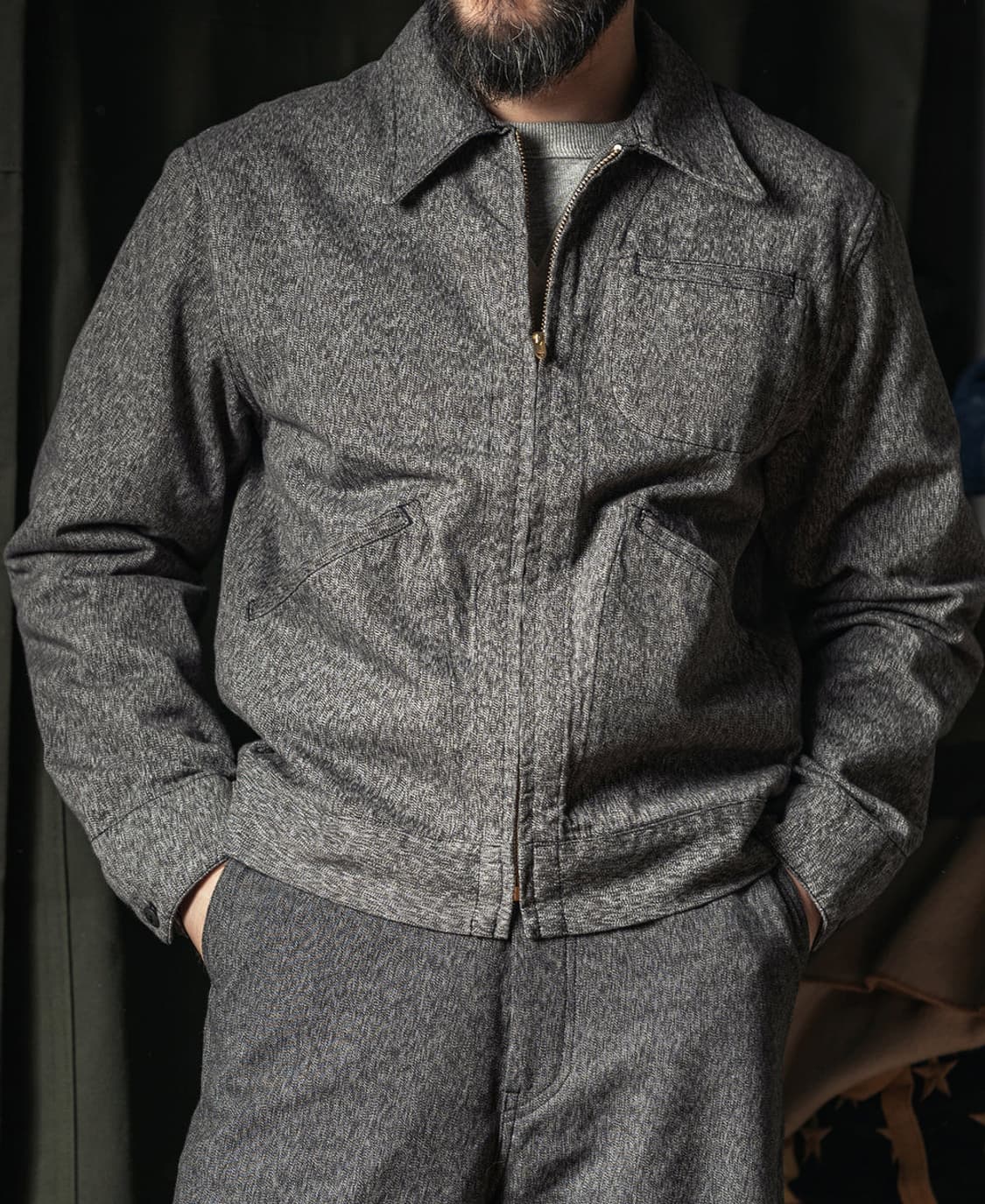 브론슨 블랙샴브레이 워크자켓 상품이미지6