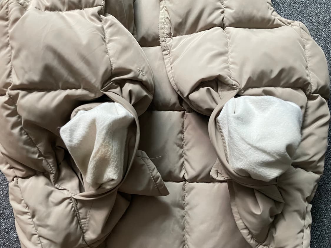 빈티지 80s 에디바우어 다운베스트 카키 40 상품이미지7