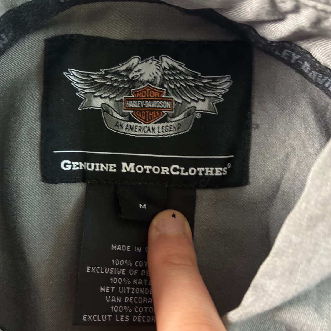 Harley davidson   할리데이비슨 워싱 아이언 셔츠  상품이미지5