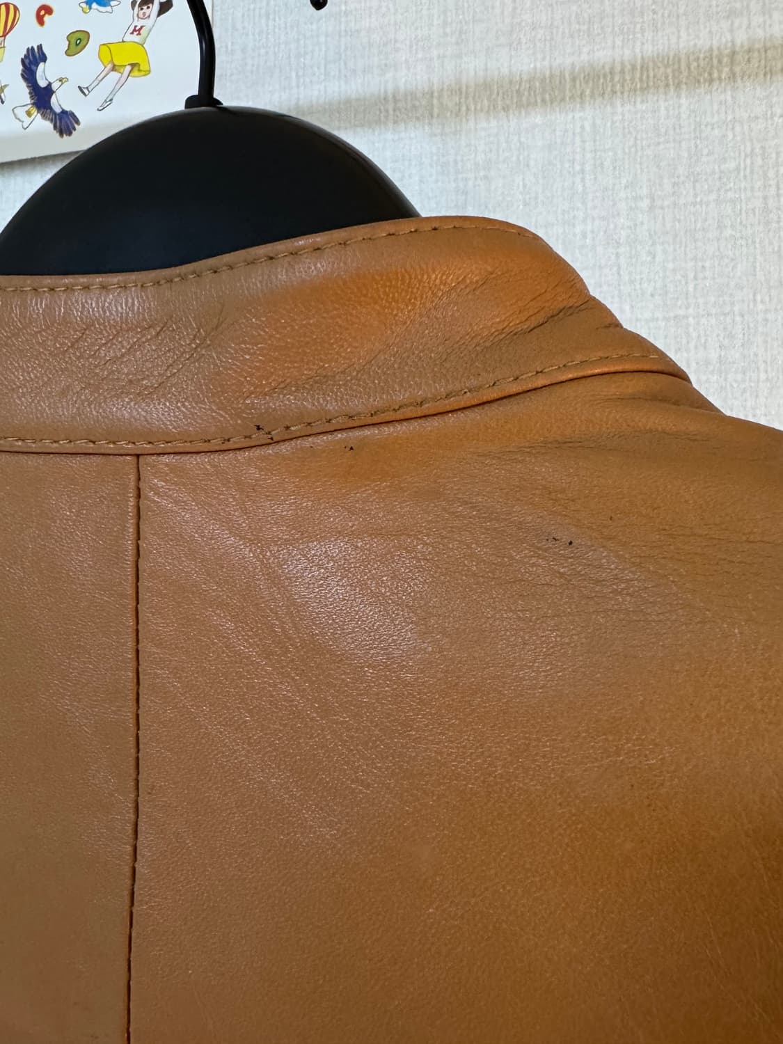 (77)송지오 램스킨 라이더 레더 자켓 카멜 브라운 상품이미지6