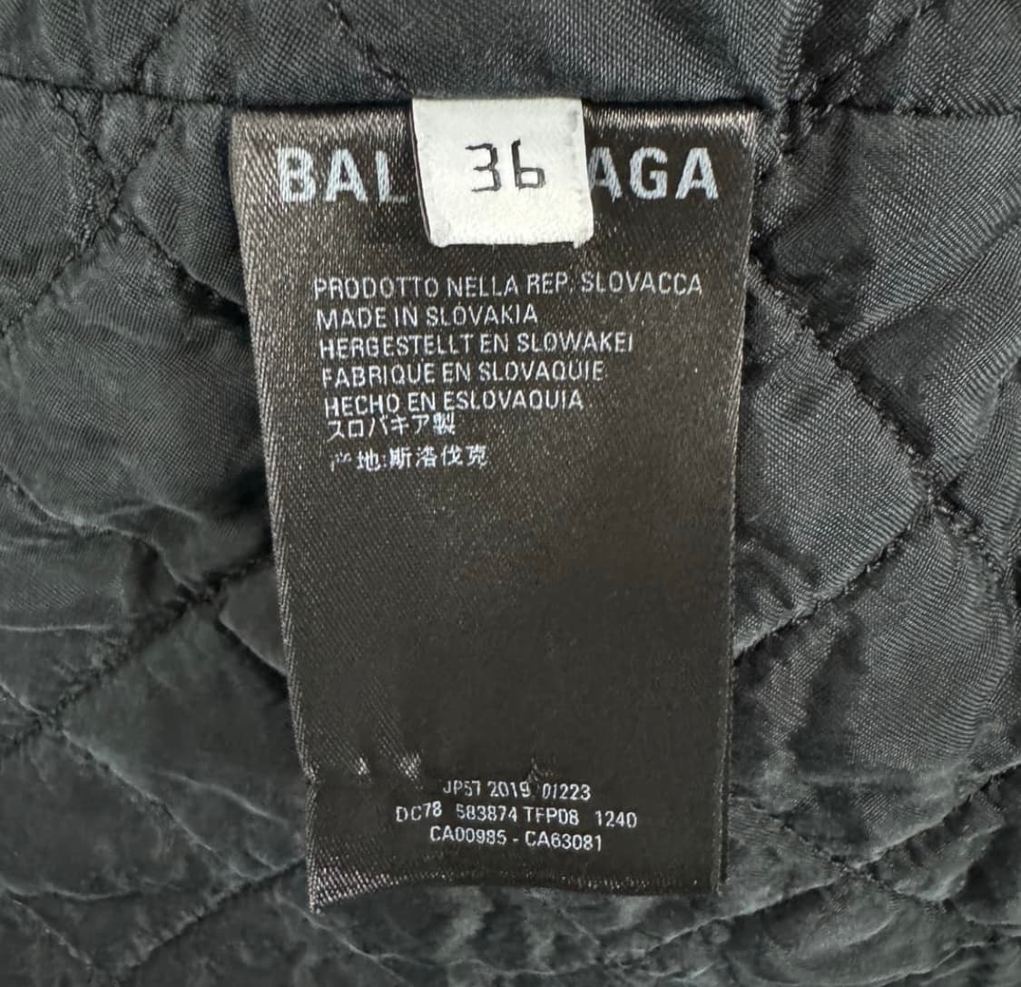 Balenciaga 발렌시아가 체크 플란넬 스윙 셔츠 자켓 상품이미지5