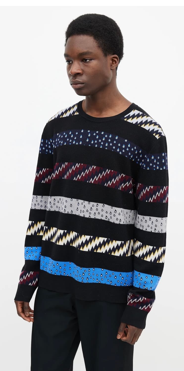 KENZO 겐조 멀티컬러 패턴 니트 풀오버 스웨터 L 상품이미지2