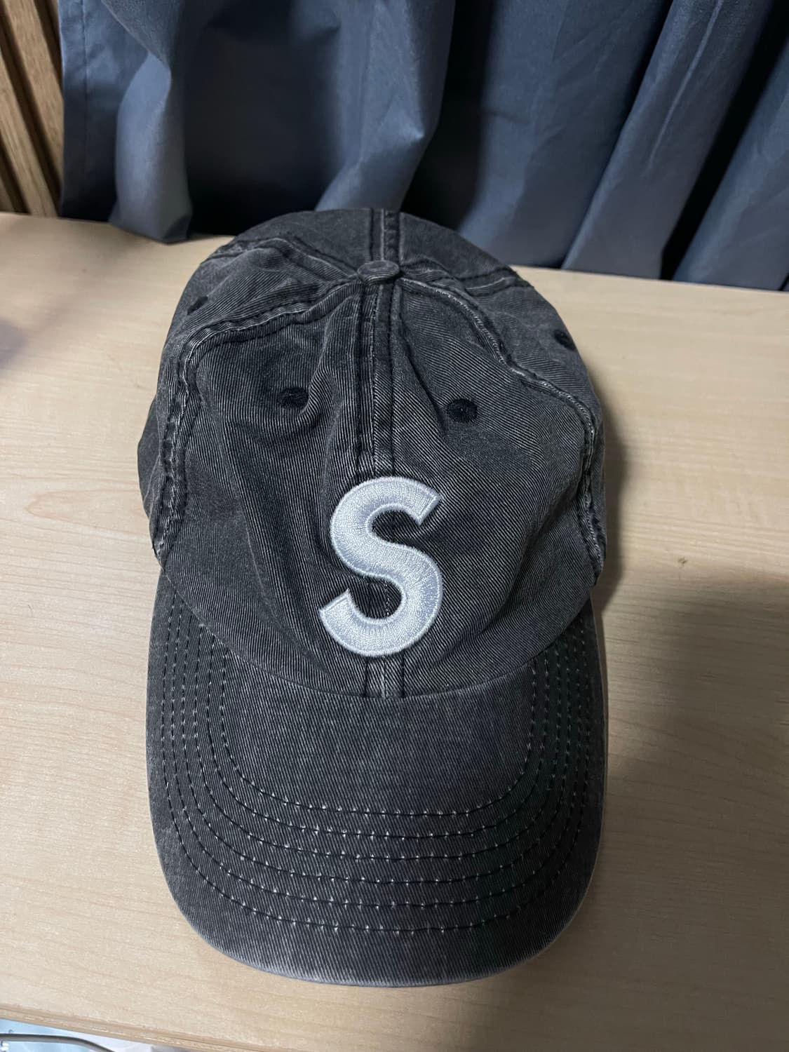 슈프림 S로고 6패널 캡 블랙 20SS 상품이미지2
