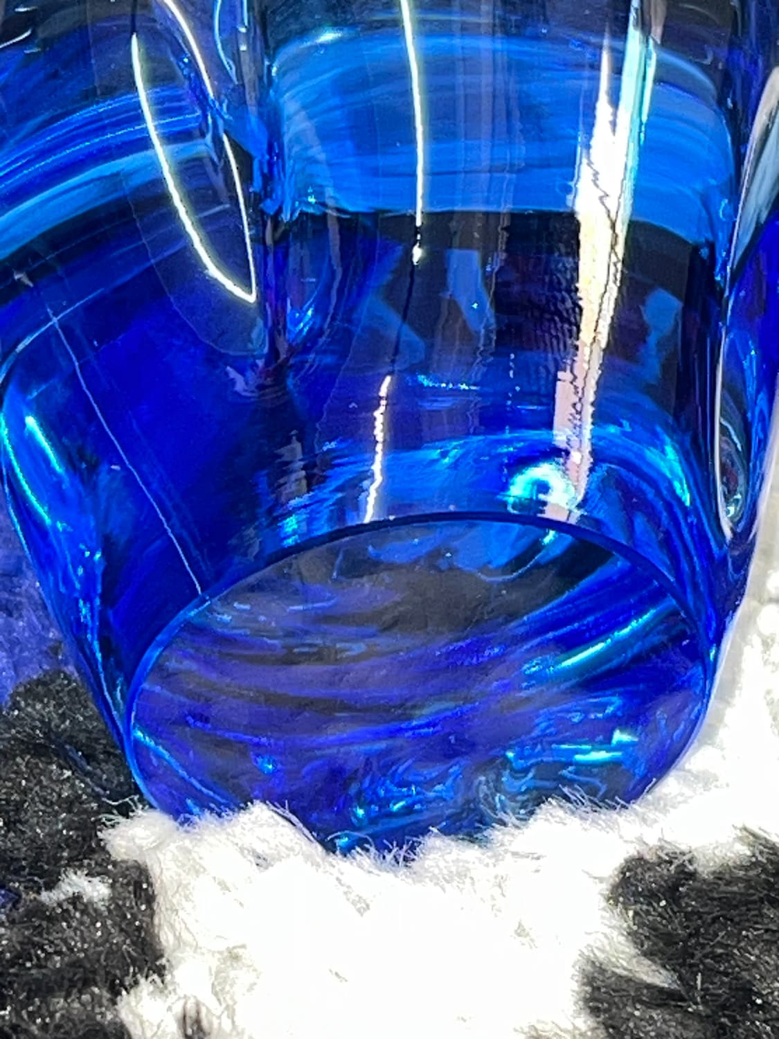 60s Cobalt Blue ZBS Glassworks Handcraft 상품이미지10