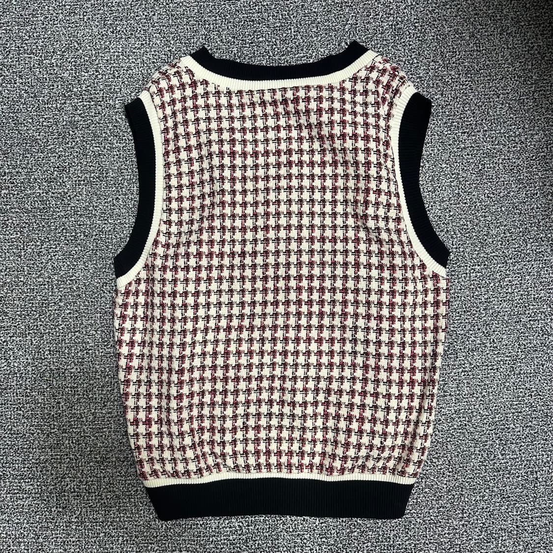 (L) 자라 트위드 니트 조끼 베스트 상품이미지4