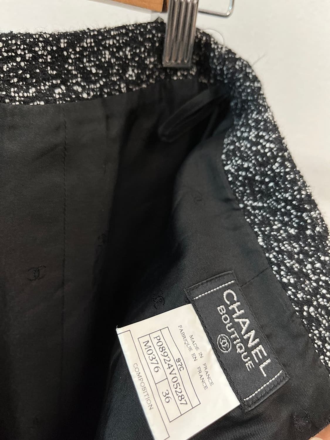 여) 샤넬 금장 트위드 셋업  상품이미지10