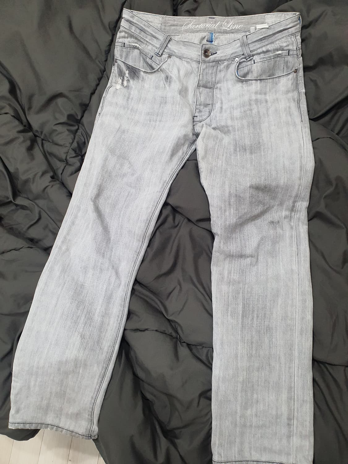 알마니 빈티지  스트레이트핏 워싱진  상품이미지4