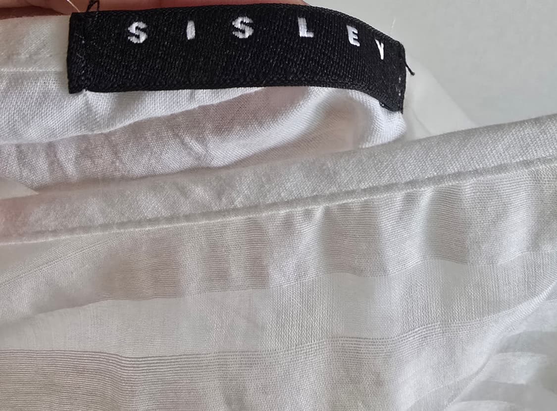 SISLEY 실크혼방 스트라이프 원피스 (M) 상품이미지5