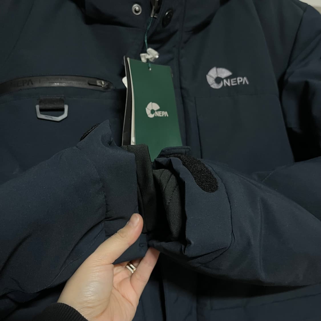 네파 네이비 패딩 점퍼 100 (택o 새상품) 상품이미지7