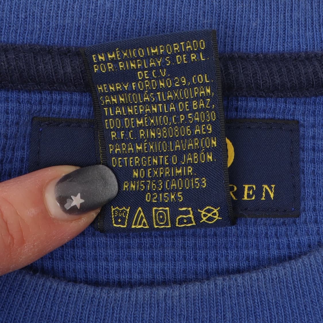 폴로 랄프로렌 블루 와플 롱슬리브 상품이미지9