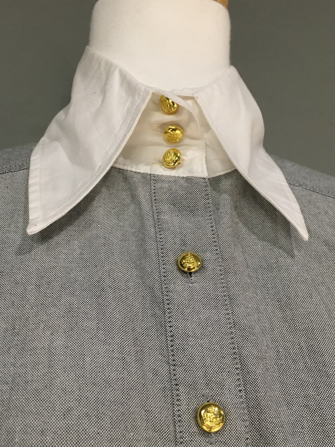 Elegance Contrast Buttoned shirt 상품이미지2