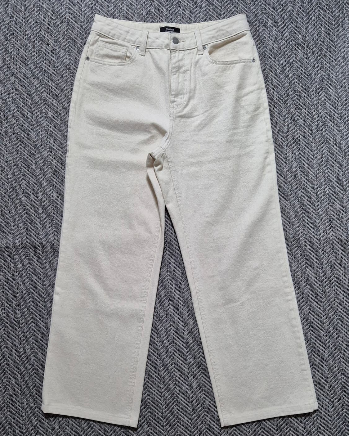 무신사스탠다드 와이드 데님 팬츠 29 (크림) 상품이미지1