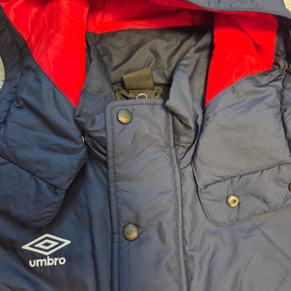 Umbro 엄브로 벤치코트 롱패딩 점퍼 L(100) 상품이미지4