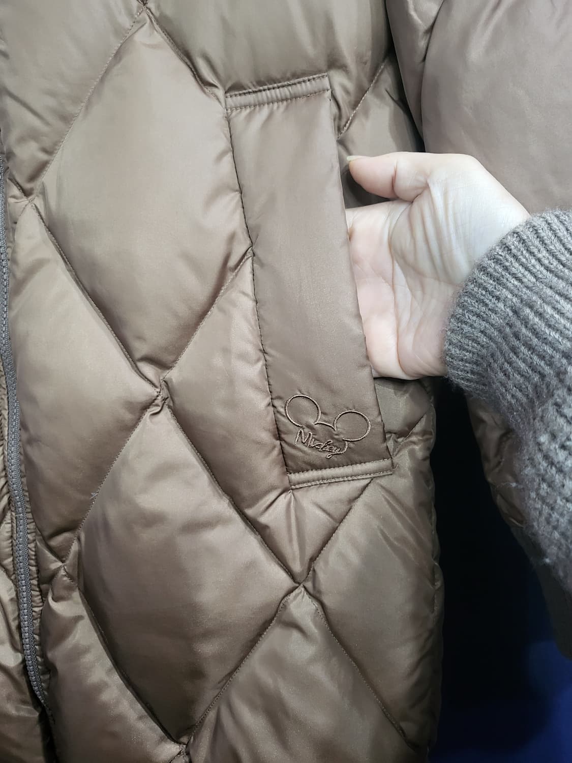 디즈니 덕다운 리버시블 퀼팅 패딩 상품이미지3