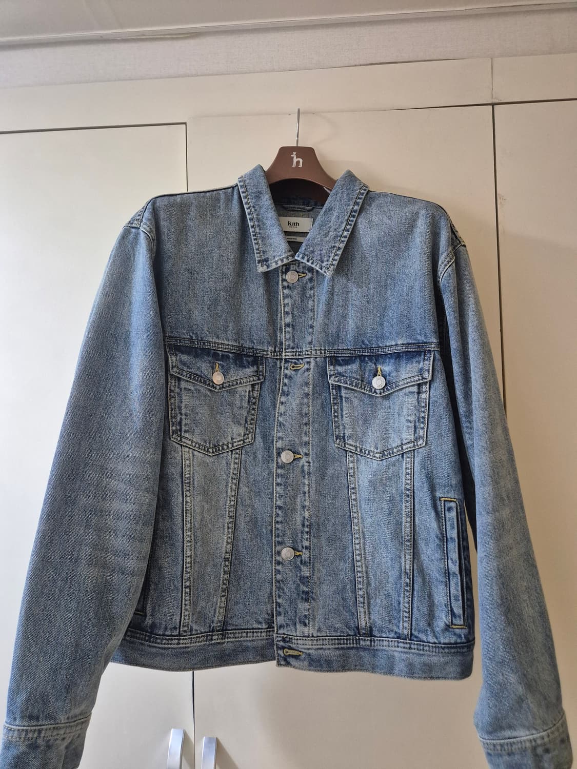 kith centre denim jacket - Dark indigo 상품이미지2