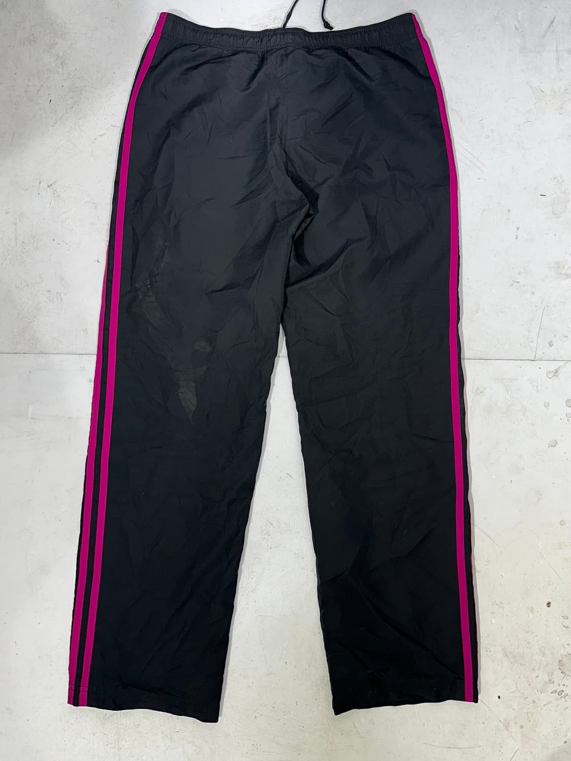 아디다스 블랙 핑크 삼선 와이드 트랙 팬츠 추리닝 바지 M 상품이미지5