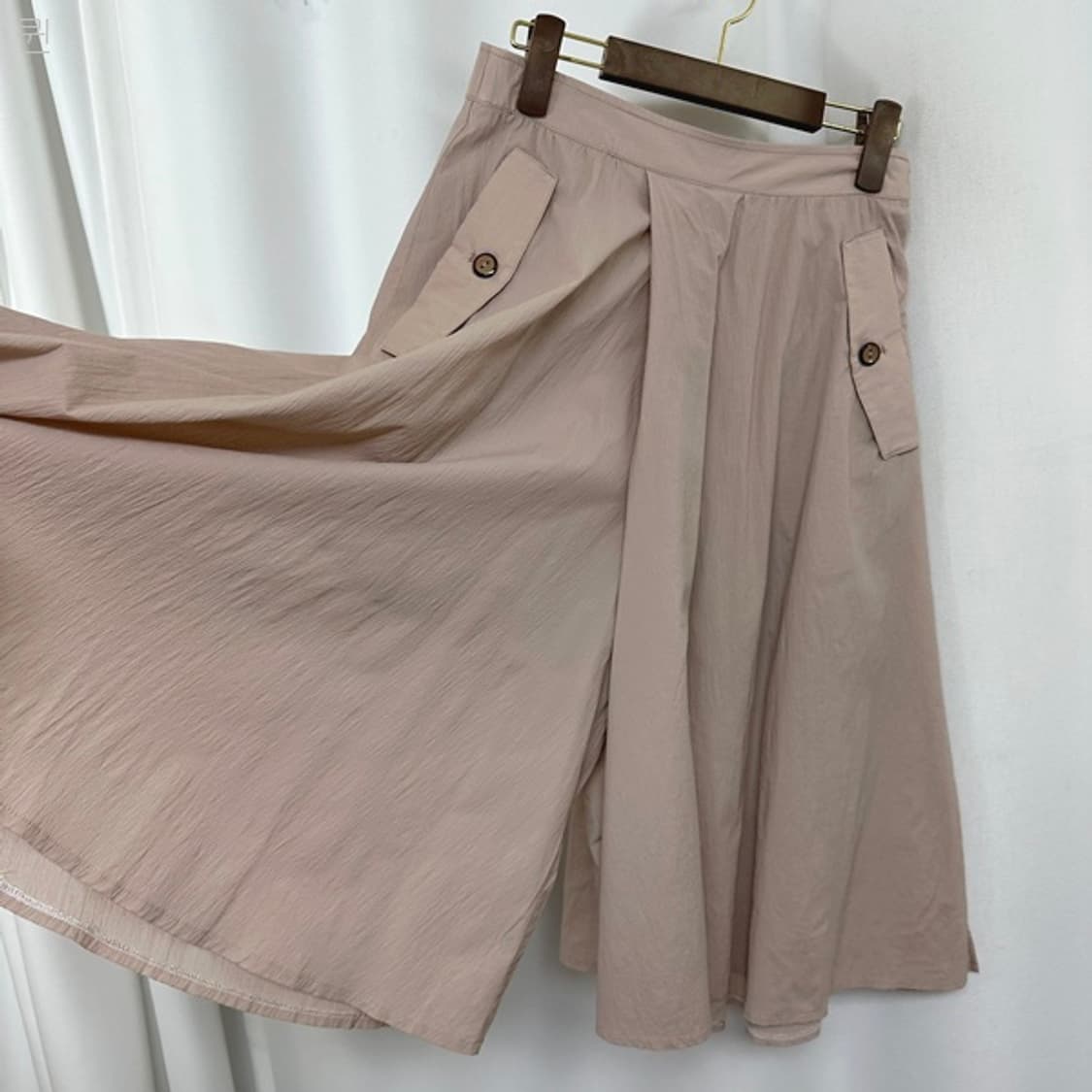 SJ와니 여자 얇은 밴딩 통넓은 치마바지 (구66) 상품이미지5