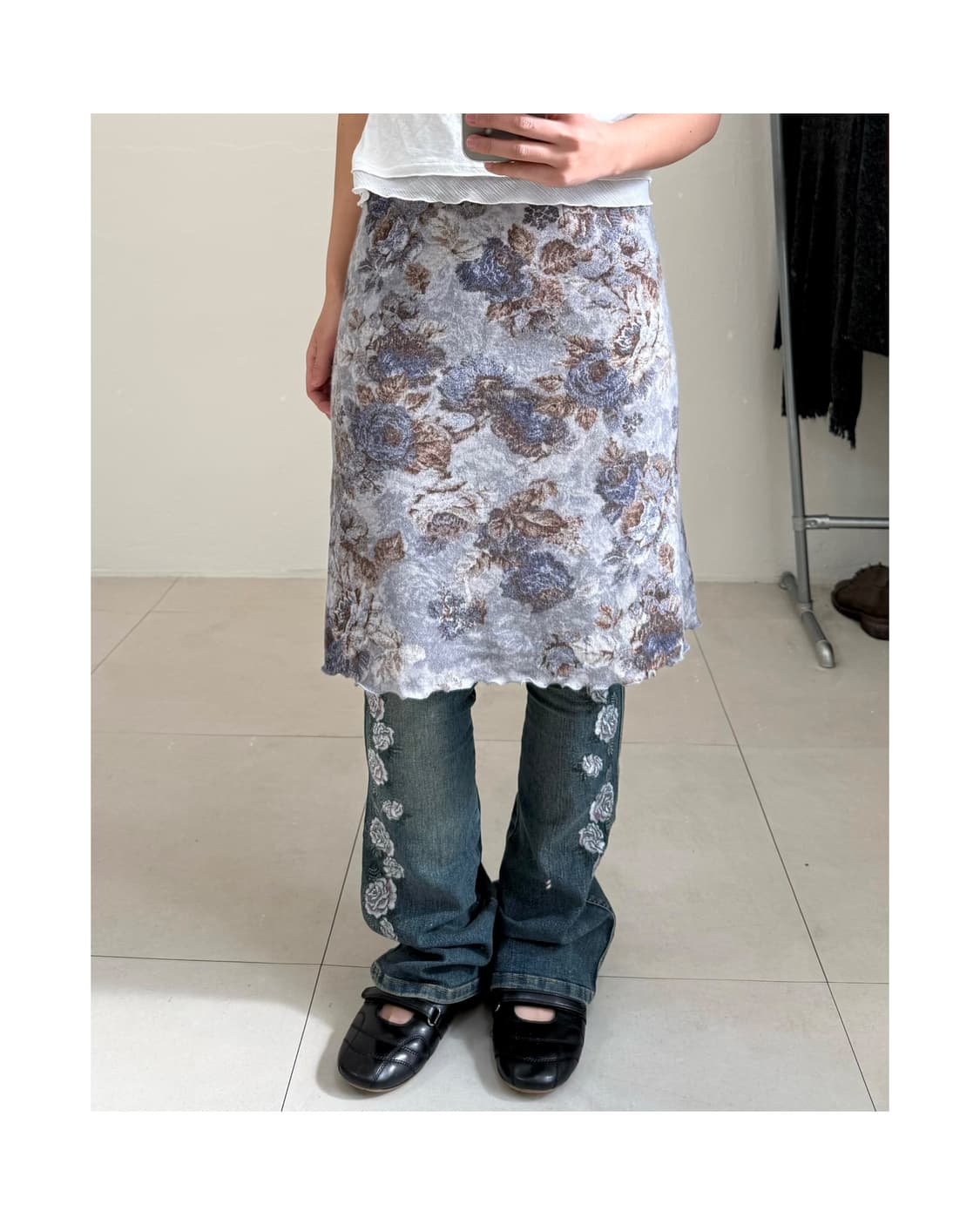빈티지 플로랄 스커트 상품이미지1