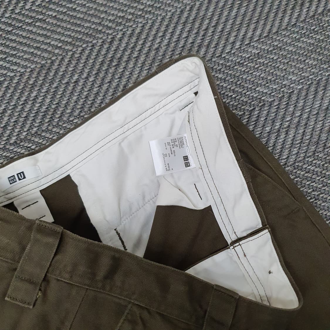 유니클로 와이드 면바지 남자36 상품이미지2