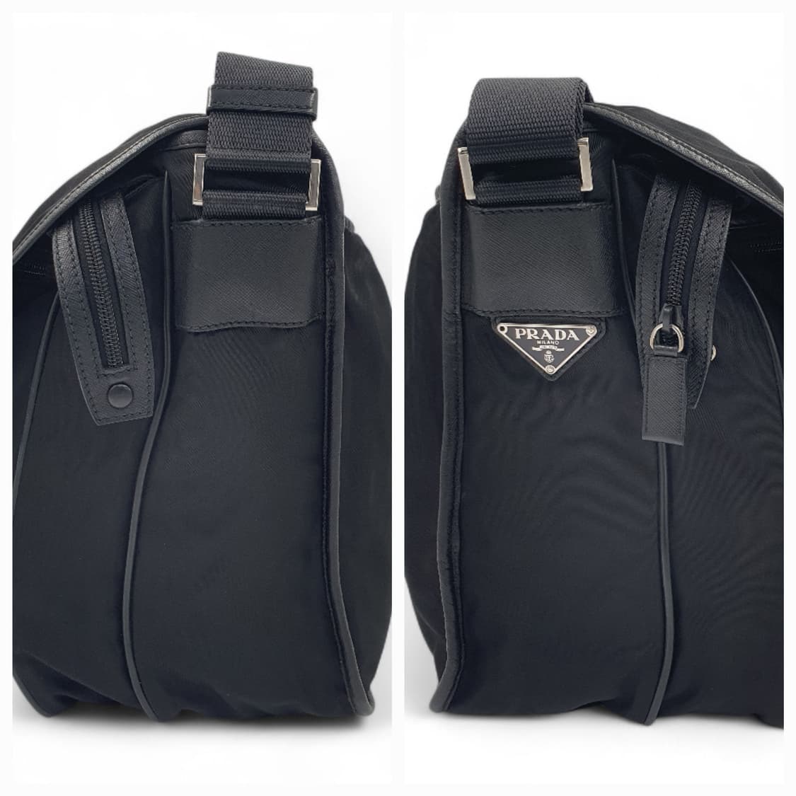프라다 2vd768 사피아노 은장 투포켓 메신저백 크로스백 상품이미지3