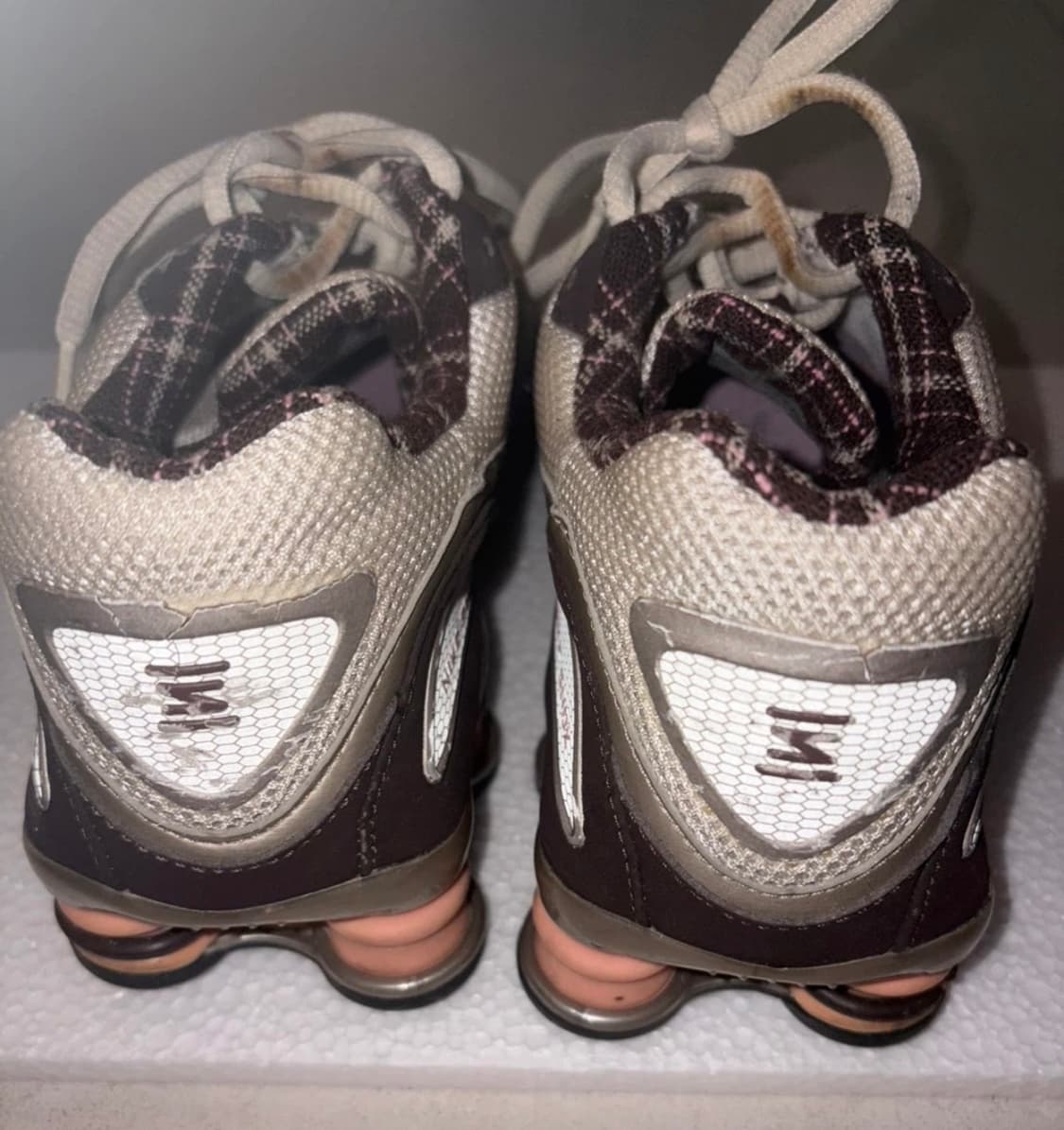 (빈티지) 나이키 샥스 운동화 브라운/핑크 240 상품이미지5