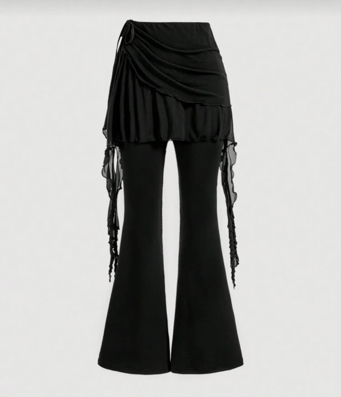 플리츠 레이어드 스커트 + 부츠컷 팬츠  상품이미지1