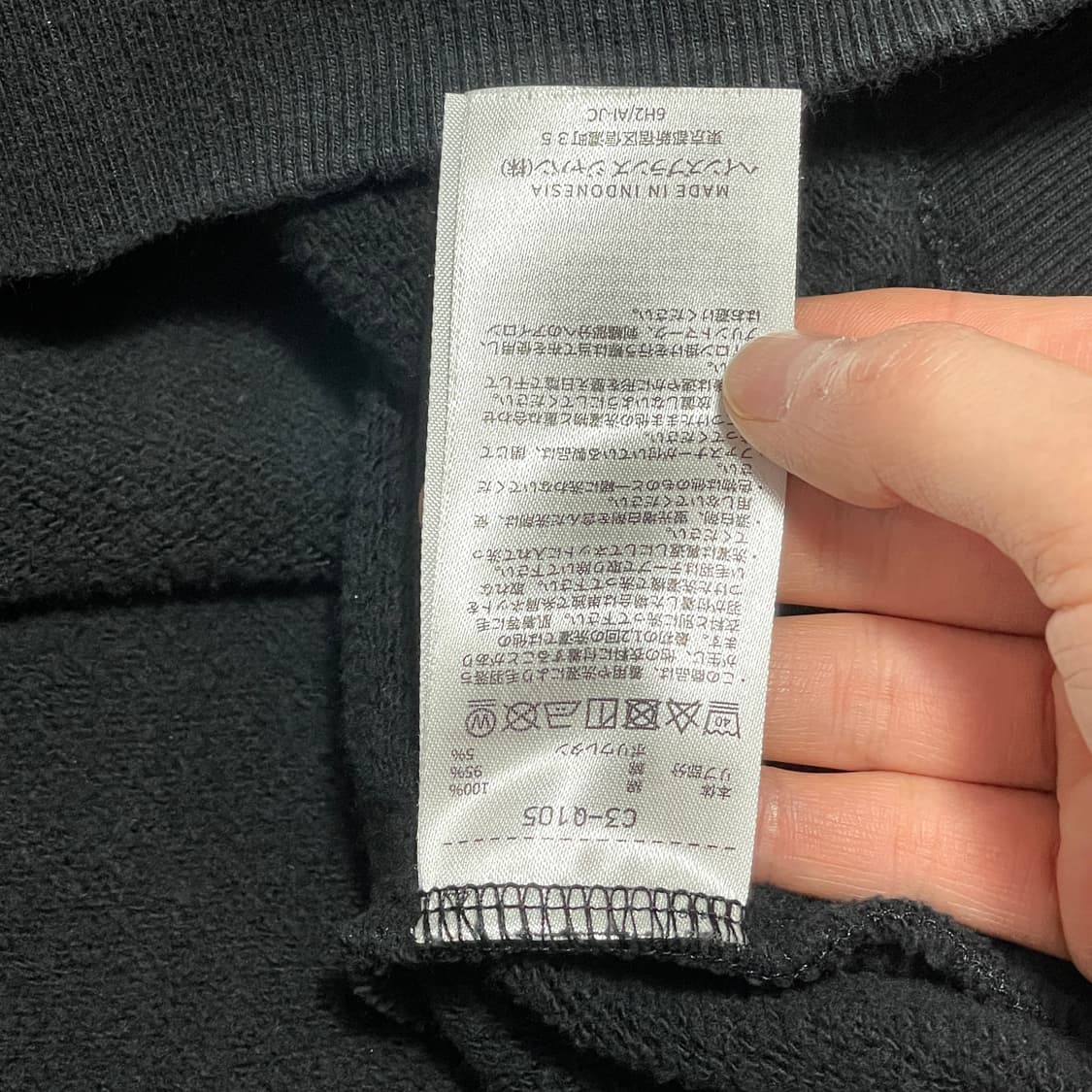 챔피온 블랙 무지 후드티셔츠 여성XXL 상품이미지5