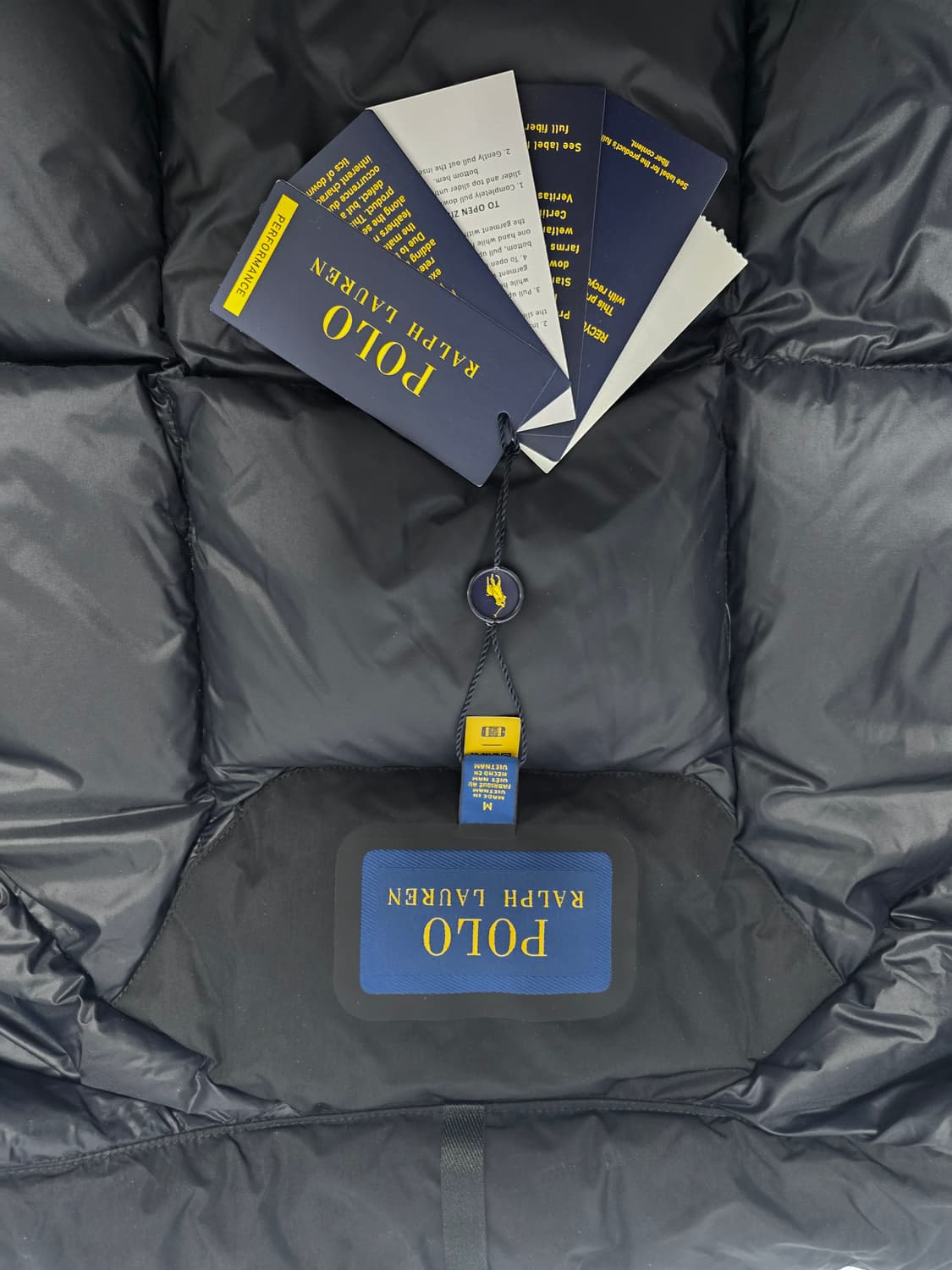 폴로 랄프로렌 모크넥 다운 제킷 블랙 M 상품이미지3