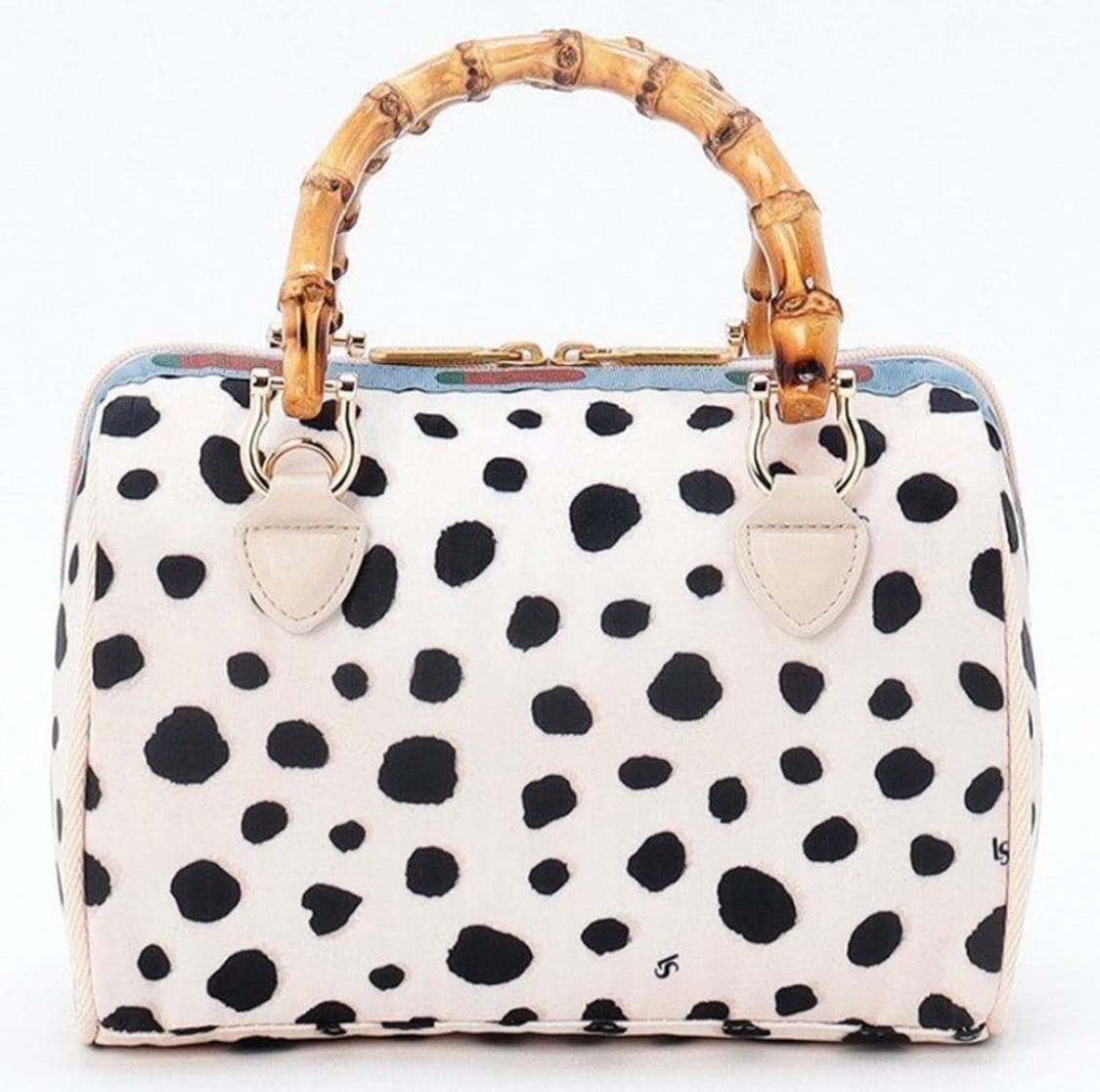정품) 레스포삭 달마시안 대나무 손잡이 토트백 아뜰리에 미니 보스턴백 상품이미지1