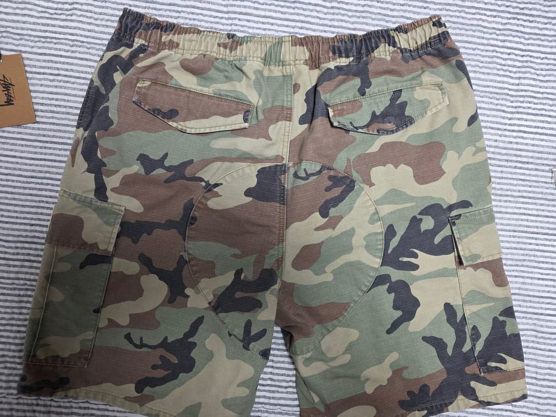 스투시 립스탑 비치 카고 쇼츠 카모 L 상품이미지5