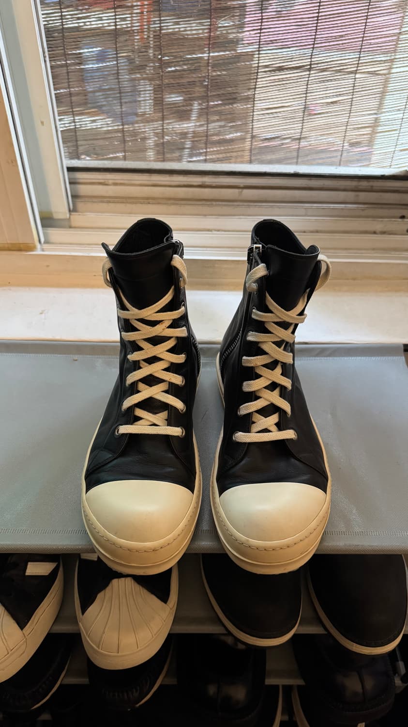 릭오웬스 레더 컨버스 하이 (40.5사이즈) 상품이미지1