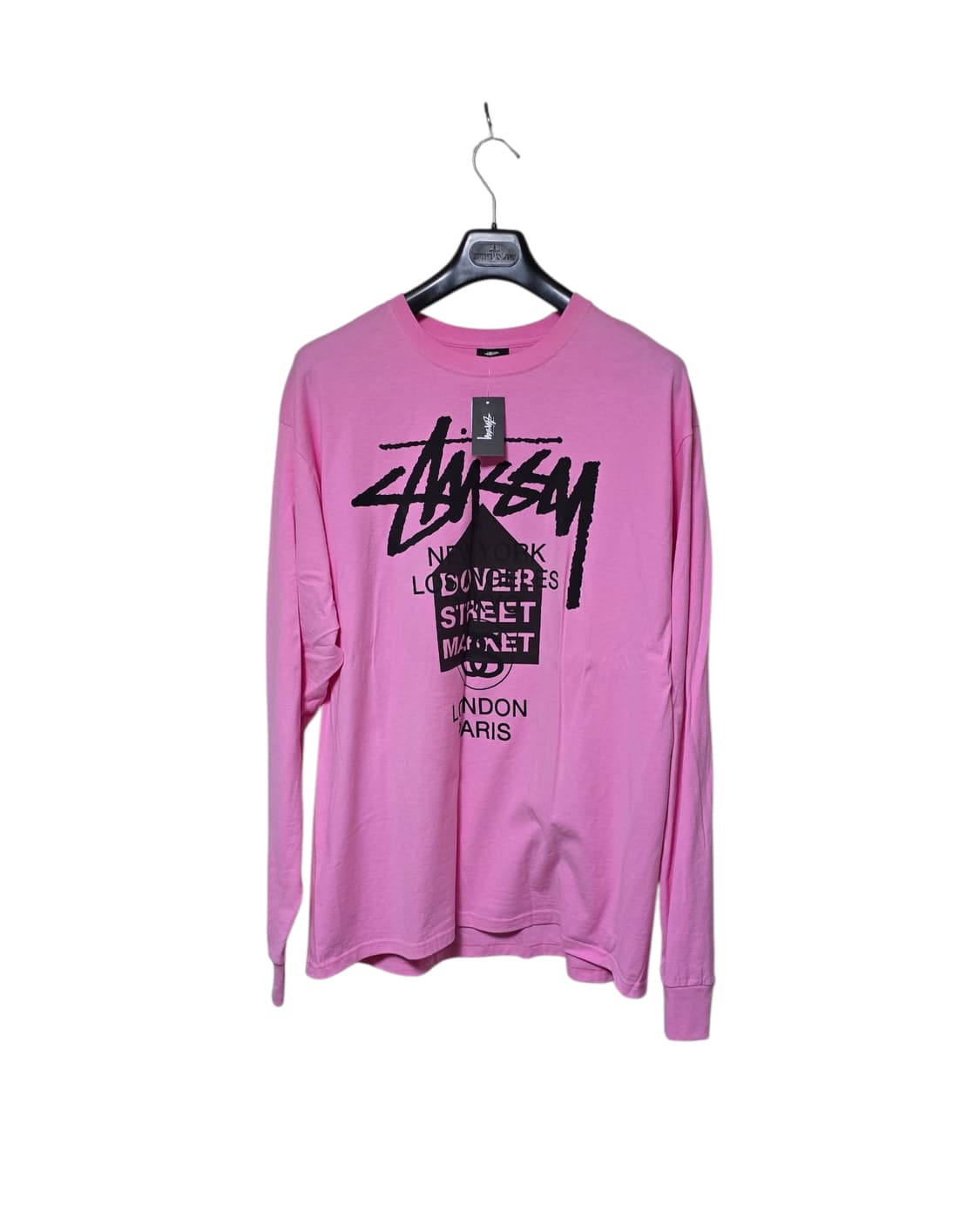 스투시 x 도버스트릿 월드 투어 롱슬리브 핑크 상품이미지1