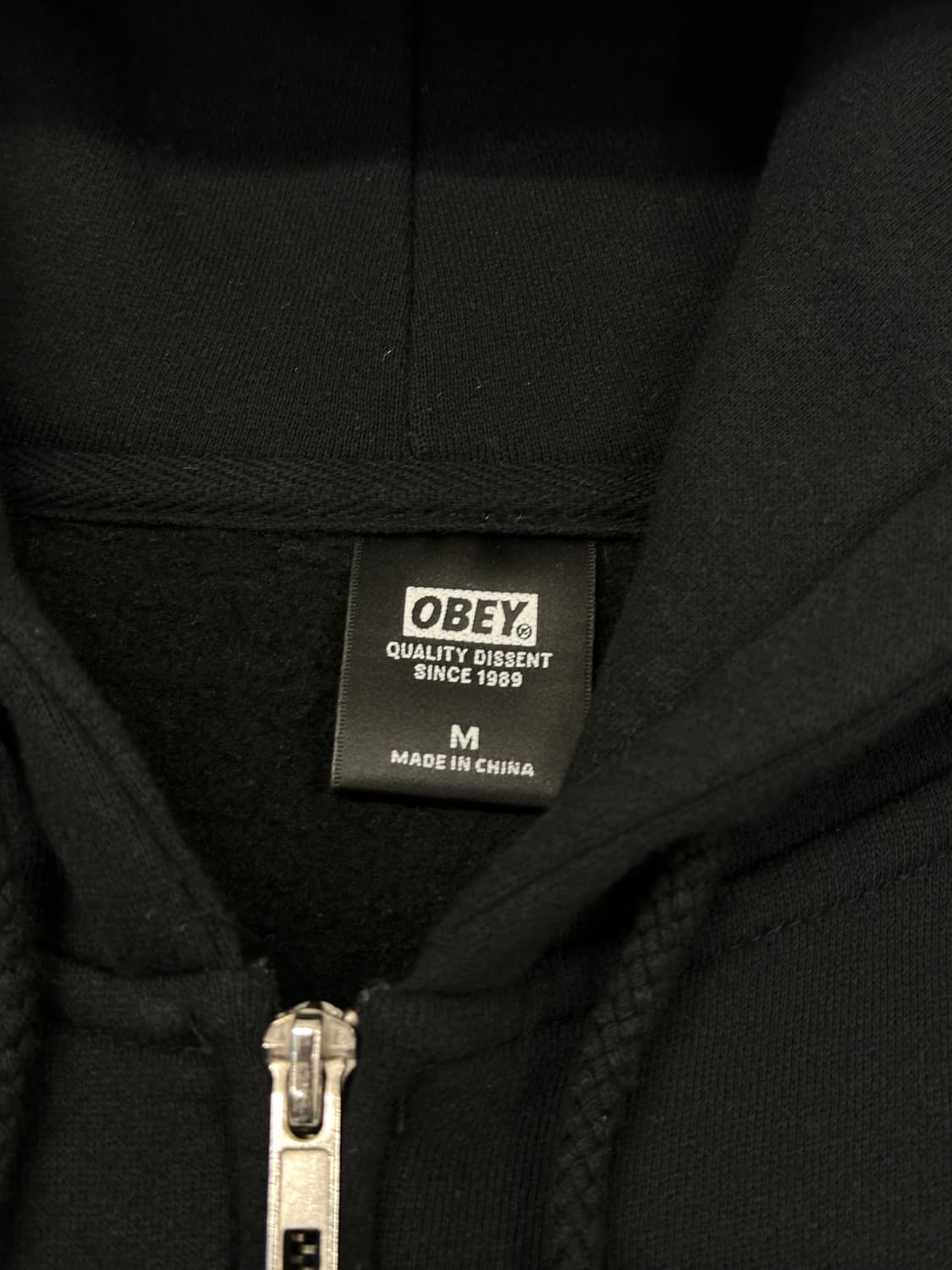 오베이 블랙 풀오버 후드집업 95-100 상품이미지5