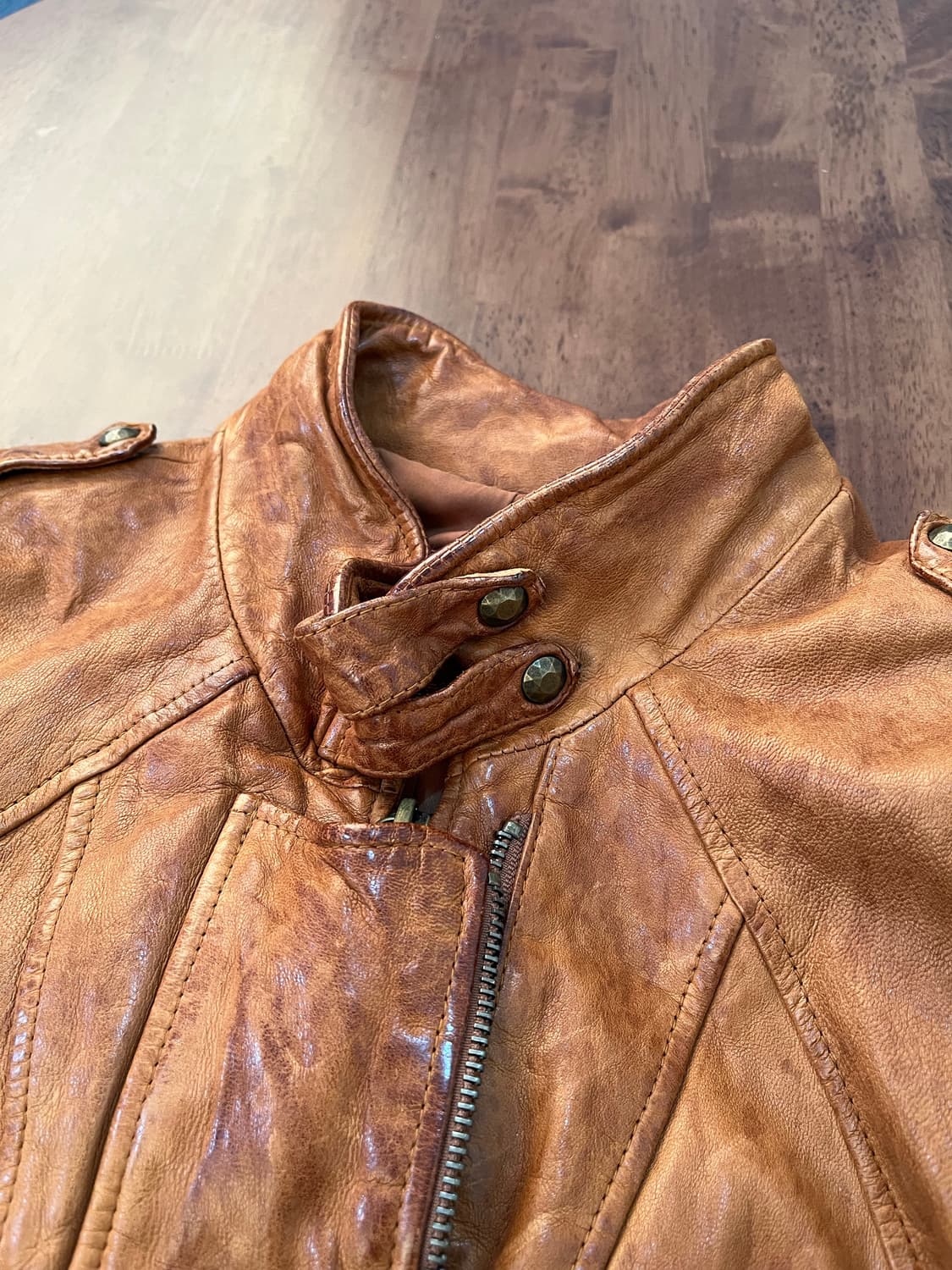 GOA 램 레더 Y2K 가죽 자켓 상품이미지5