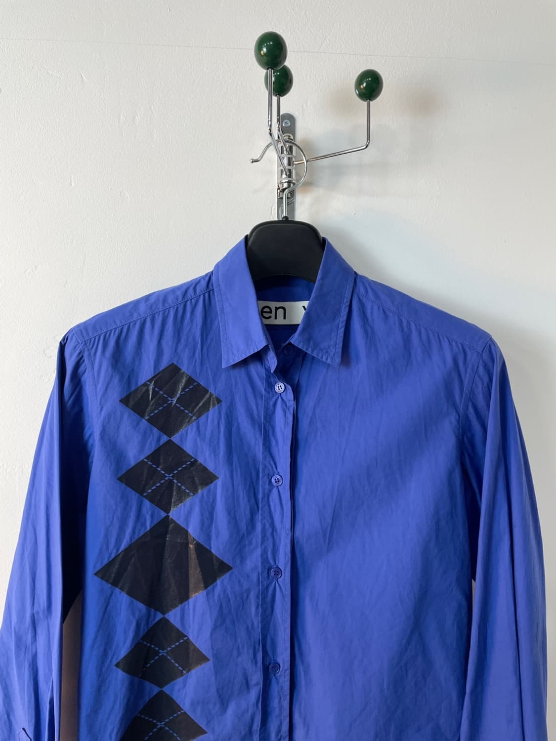 오픈 와이와이 아가일 버튼 다운 셔츠  상품이미지3