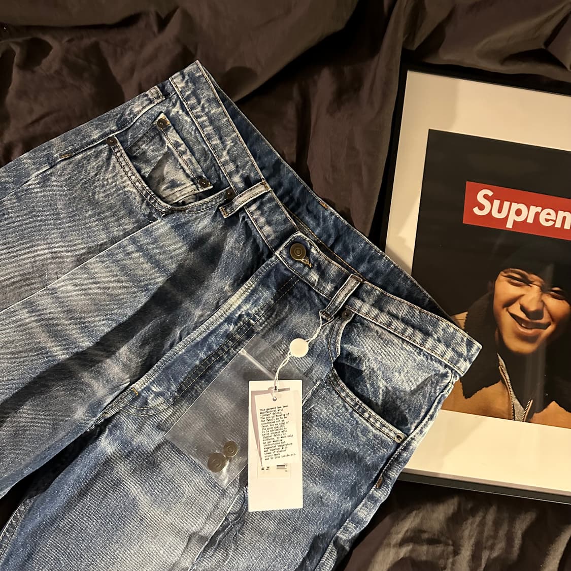 [42/44] Margiela 마르지엘라 리 사이클 데님진 워시드 블루 상품이미지2