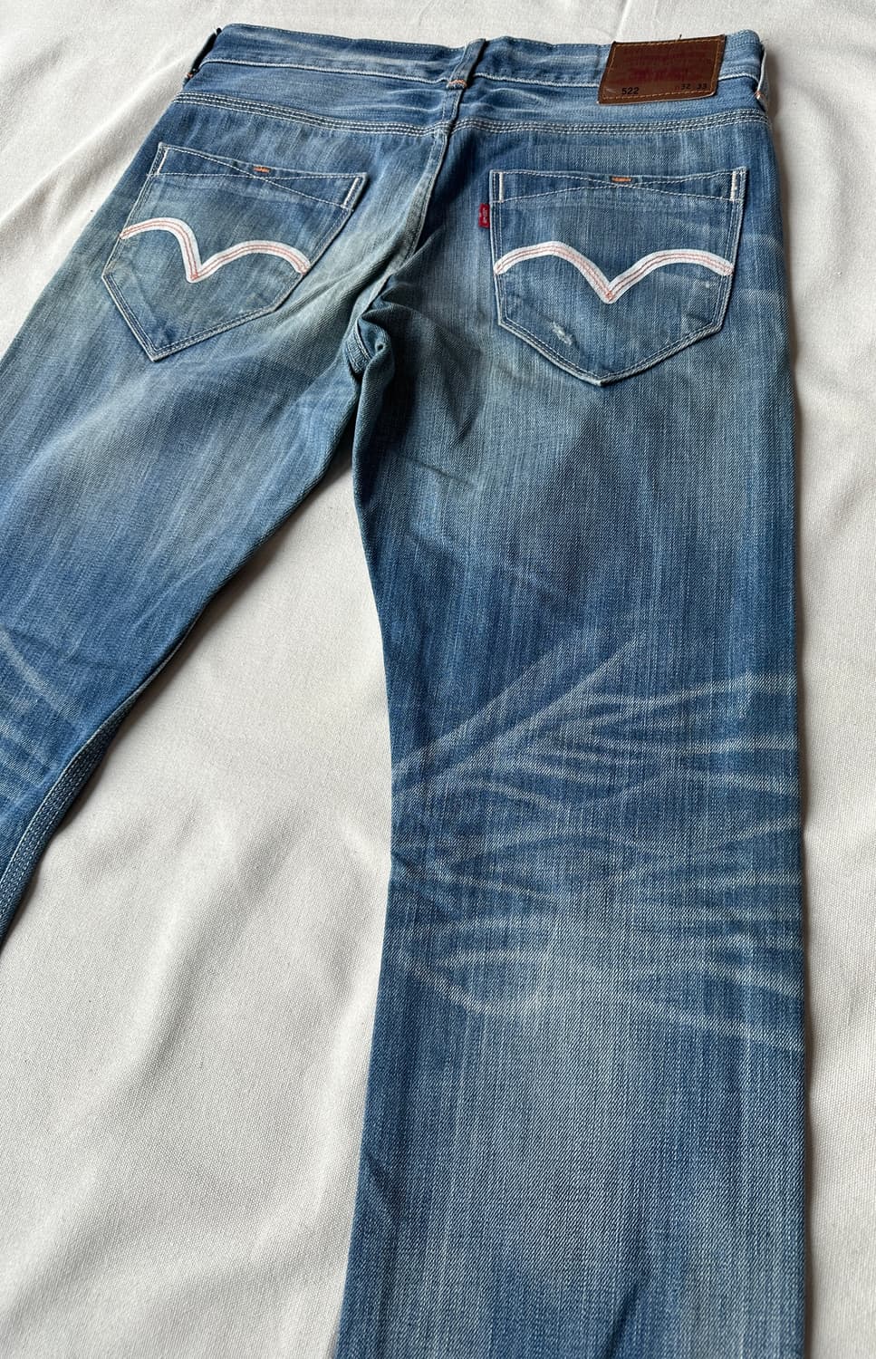 리바이스 522 데미지 워싱진 데님팬츠 32x33 상품이미지7
