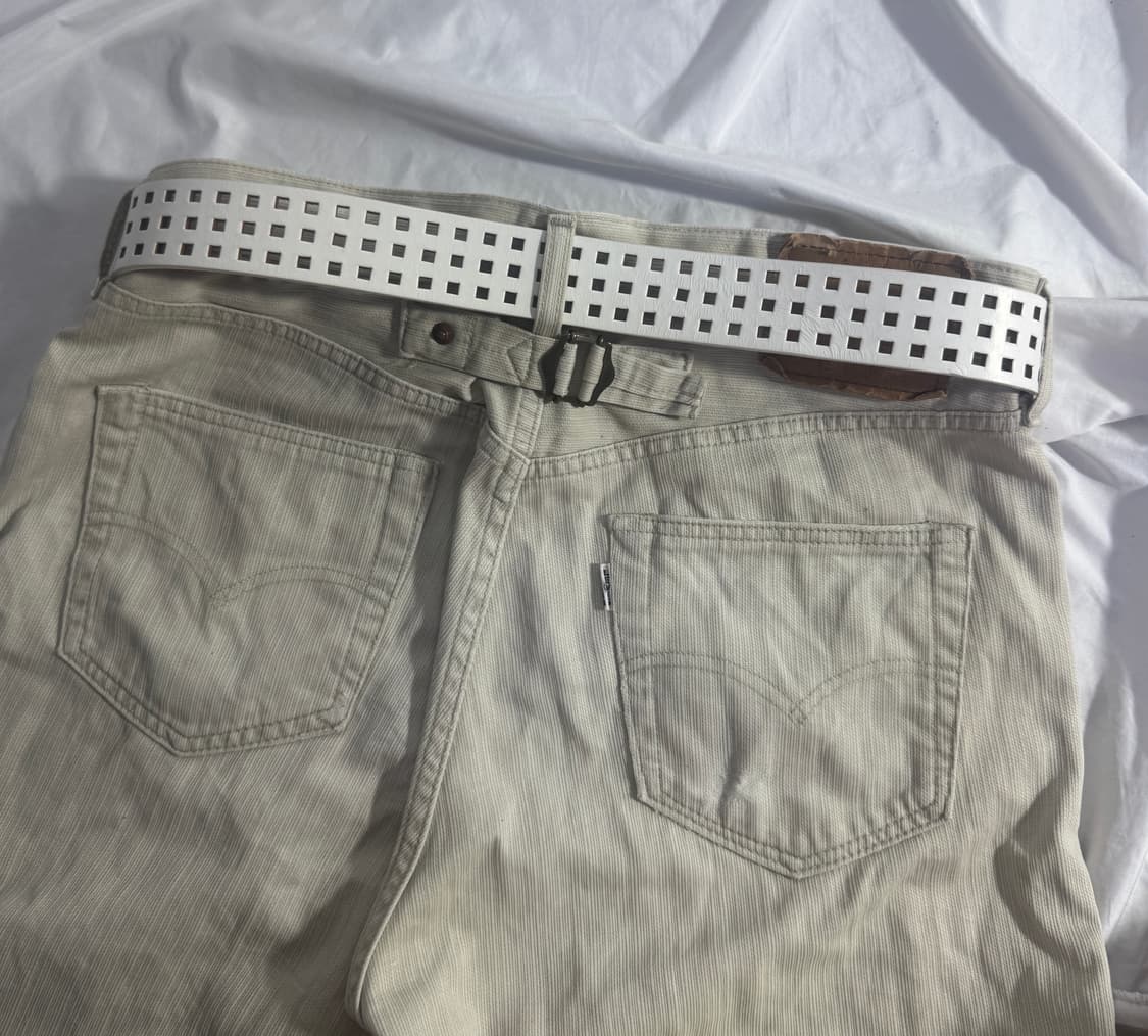 빈티지 펀칭 레더 벨트 상품이미지2