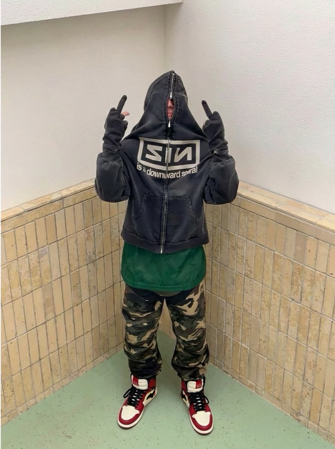 Fuck your Brand  갱갱갱 글록 건스우시   하이탑 상품이미지2