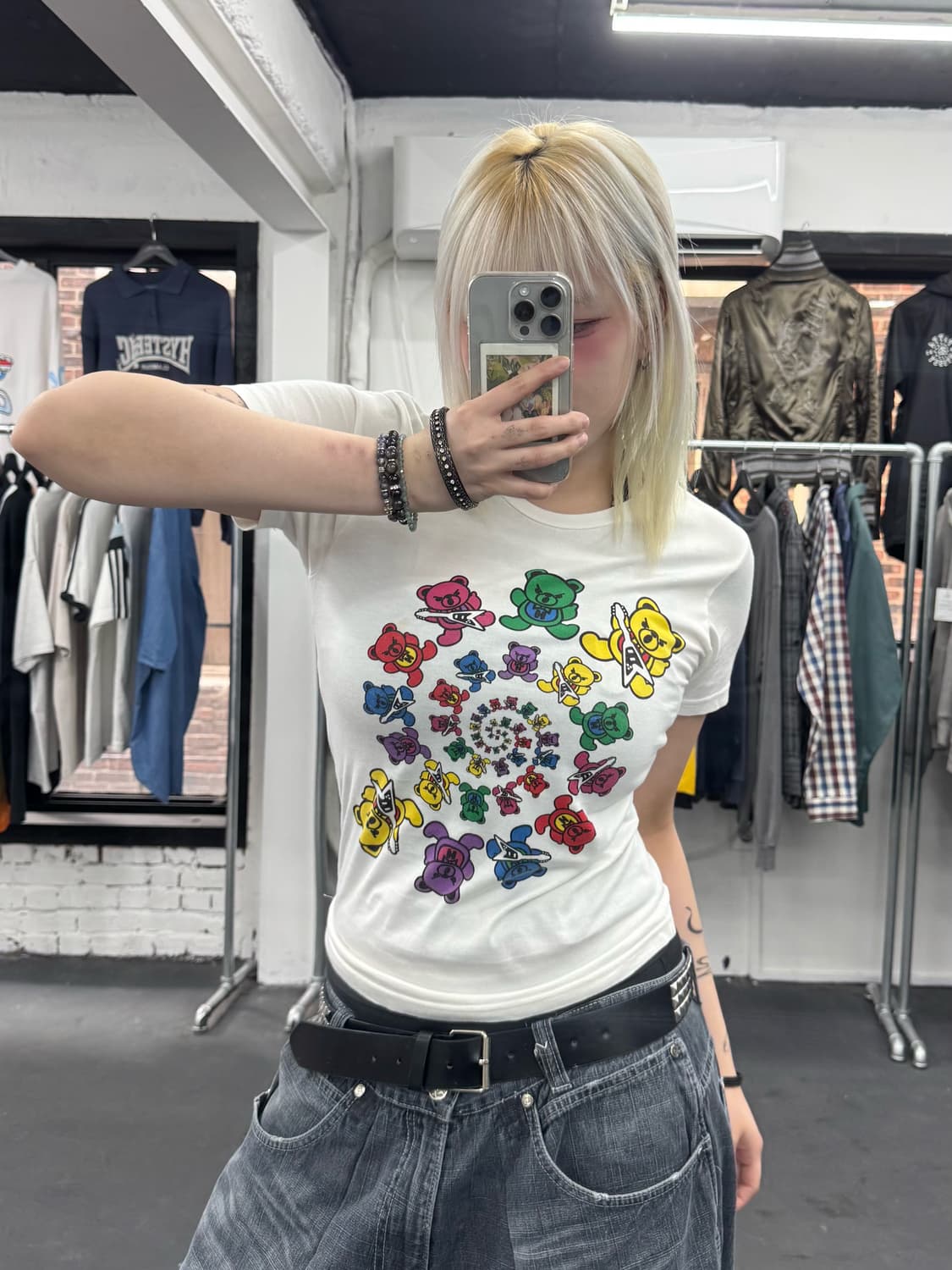 히스테릭 글래머 퍽베어 티셔츠 상품이미지3