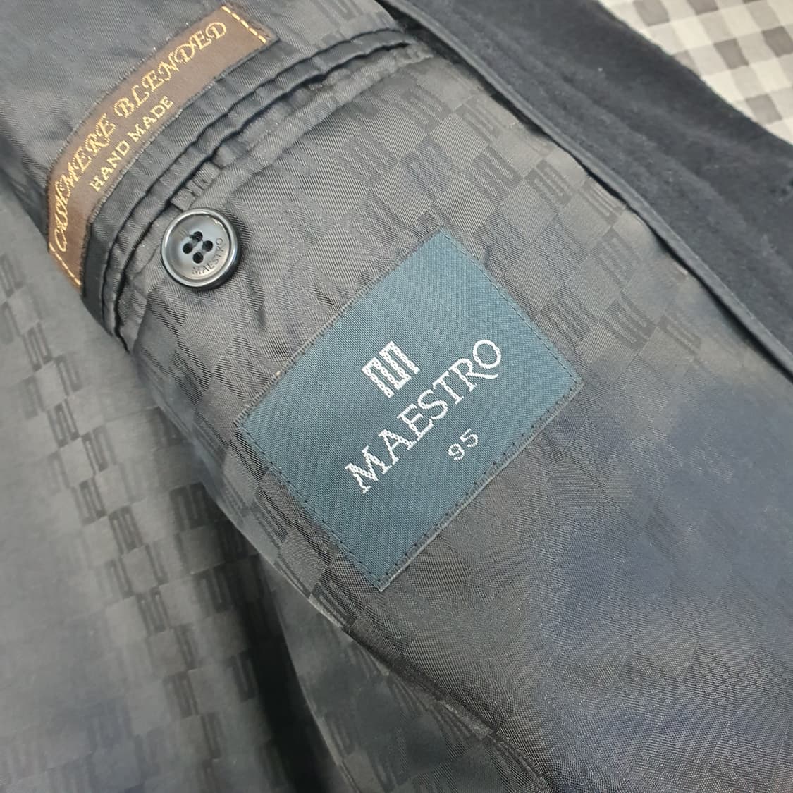 마에스트로 울 캐시미어 발마칸 코트 남자95 상품이미지7