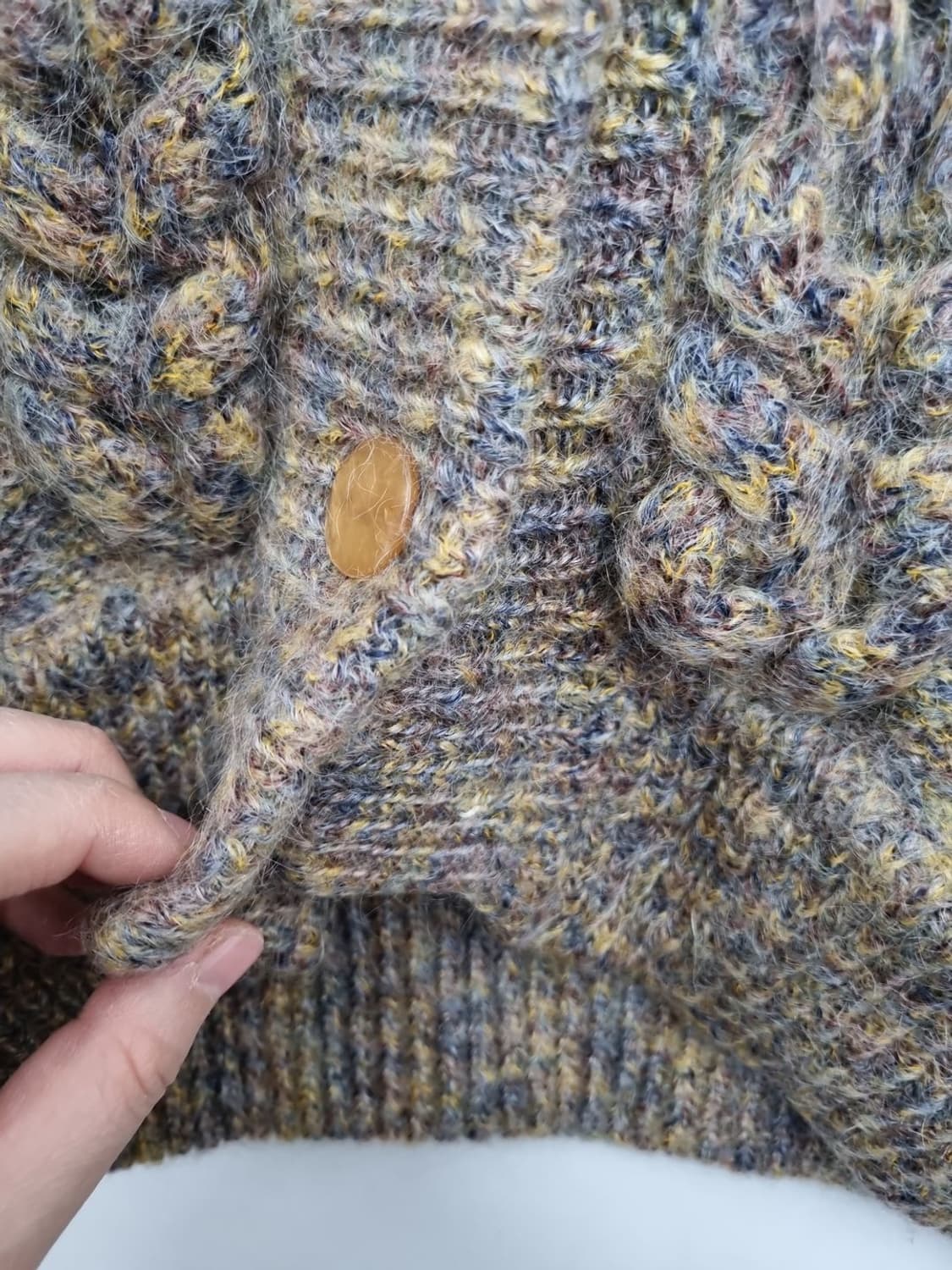 JPN 빈티지 브라운 모헤어 가디건  상품이미지6