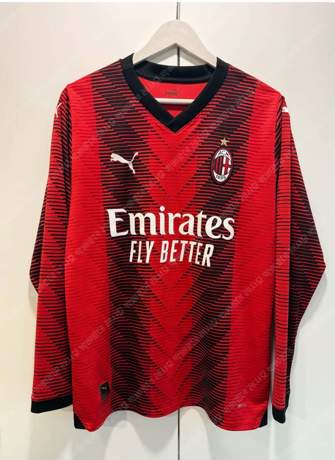 Ac밀란 레앙 어센틱 긴팔 축구유니폼 M 상품이미지1