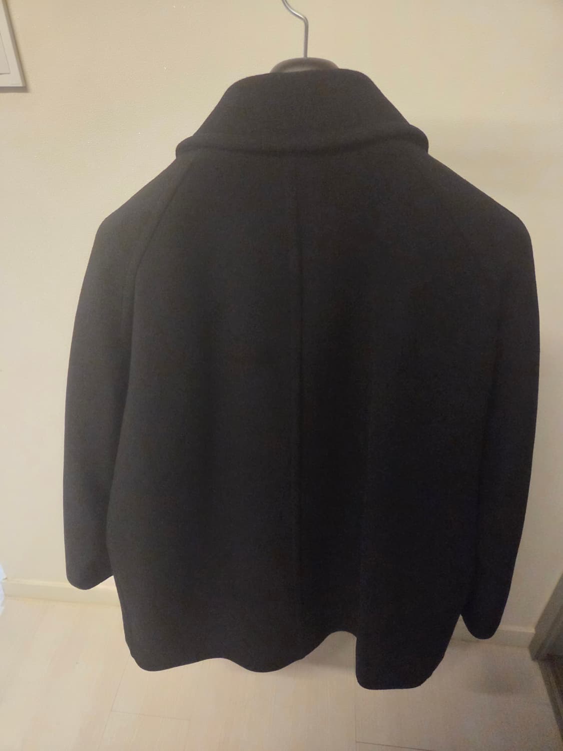 무신사 울블랜드 오버사이즈 하프 발마칸코트(블랙,M현재품절) 상품이미지3