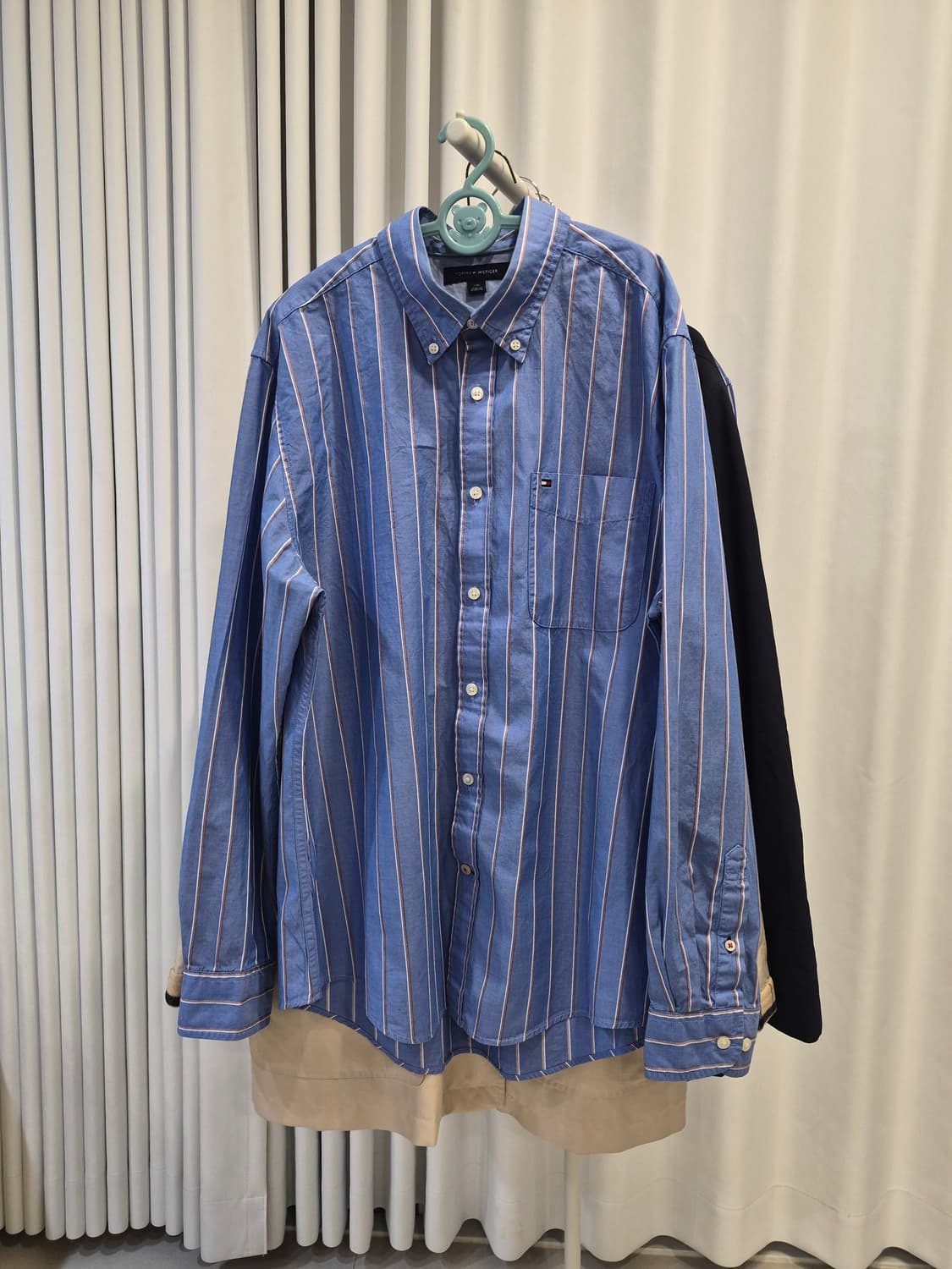 타미힐피거 스트라이프셔츠 블루남방 상품이미지1
