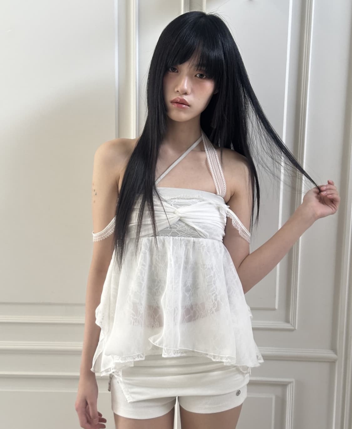 페인오어플레져 로즈셔링탑 화이트 상품이미지2