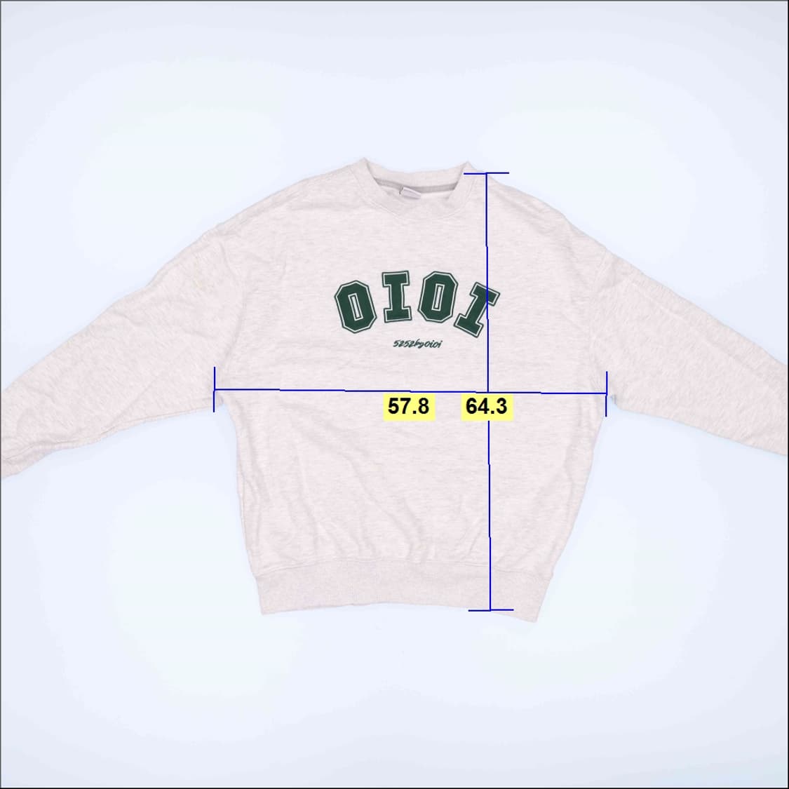 M 오아이오아이 빅로고 맨투맨 0604J2 상품이미지7