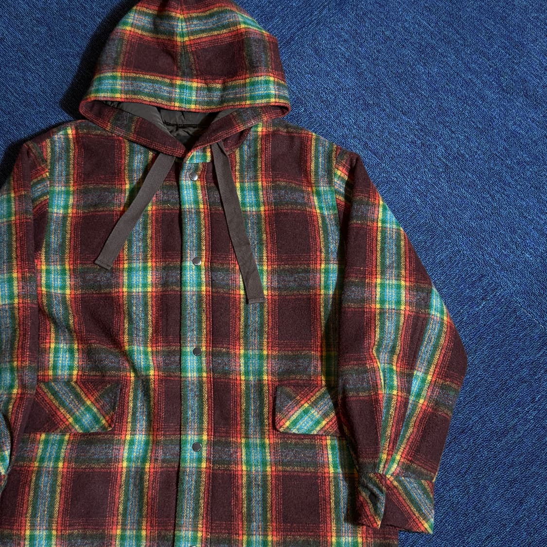 빈티지 체크 퀄팅 자켓 상품이미지2